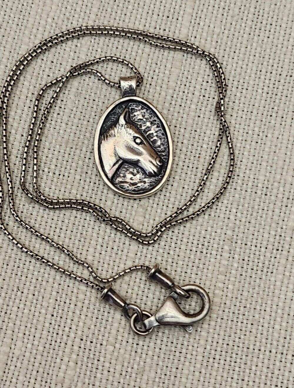 Silpada Sterling Silver Horse Head Pendant Necklace